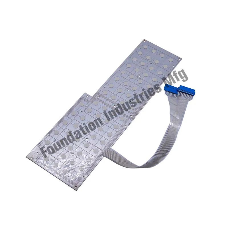 Silver and carbon ink PET circuit